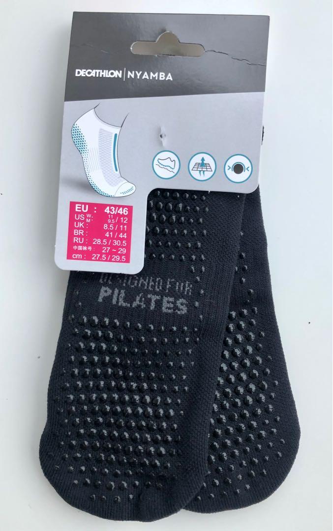 NYAMBA (Decathlon) Pilates Non-Slip Fitness Socks, Sports Equipment,  Exercise & Fitness, Toning & Stretching Accessories on Carousell