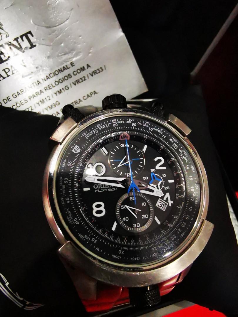 Orient chronograph flytech titanium new arrivals
