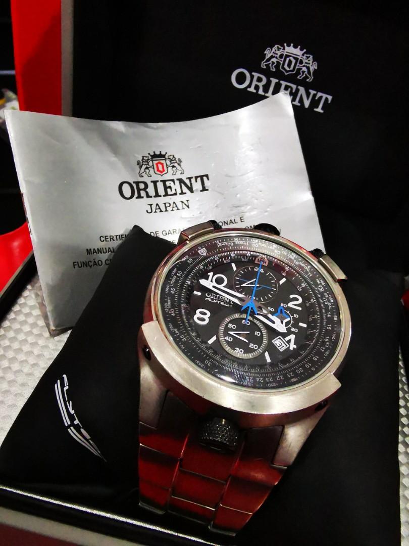Orient chronograph flytech titanium sales