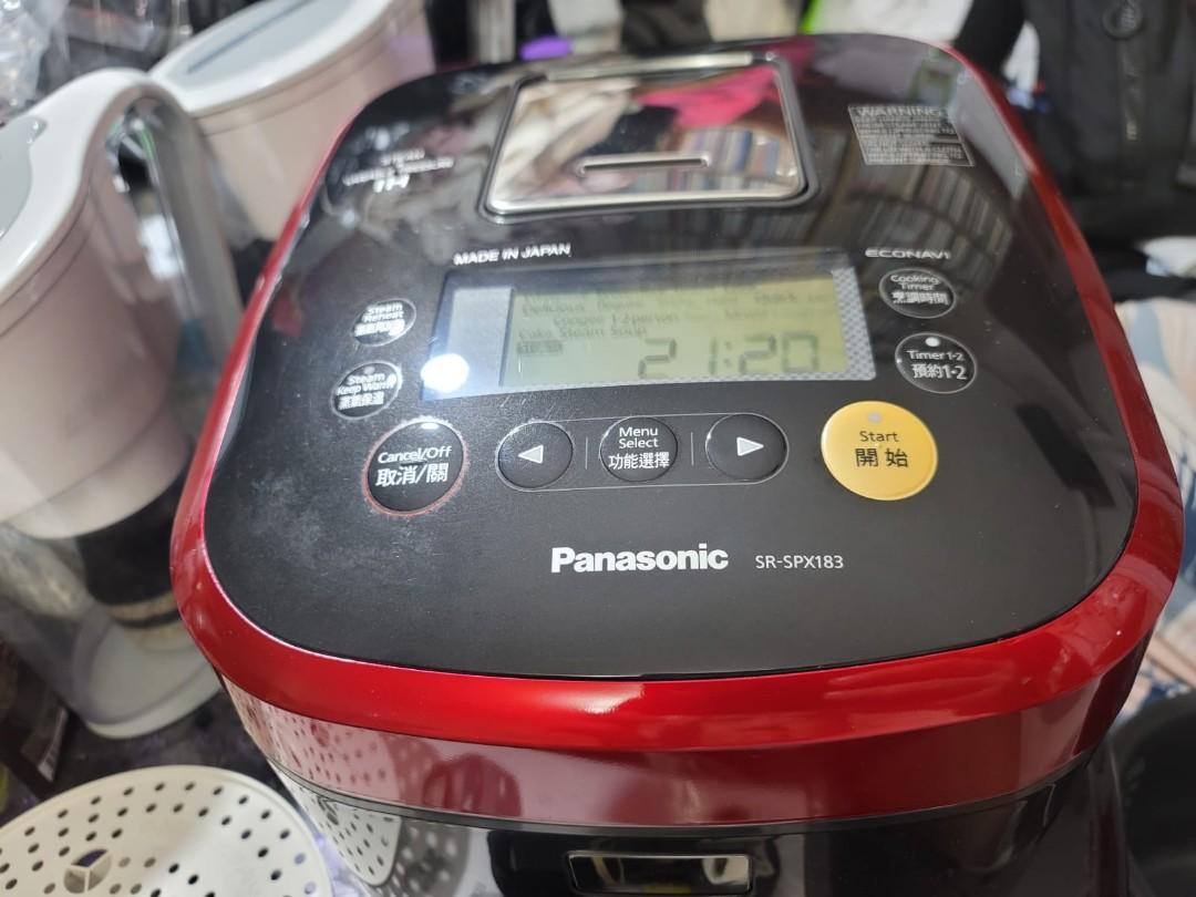 Panasonic 樂聲牌SR-SPX183 1.8公升IH蒸氣磁應西施電飯煲, 家庭電器 