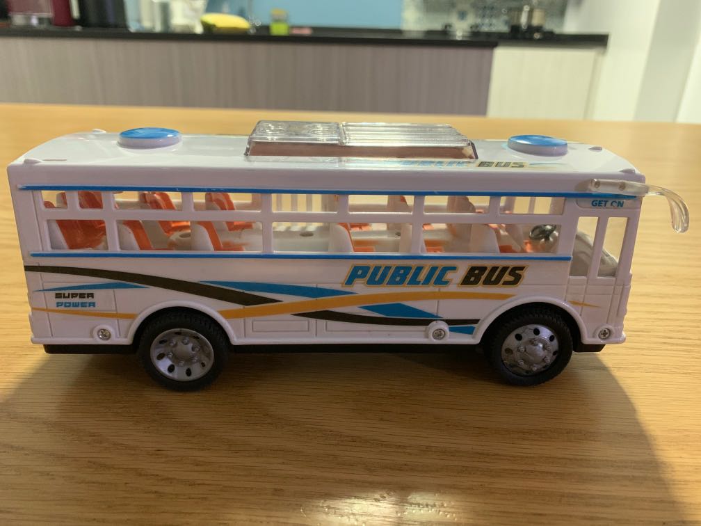 White sale bus toy