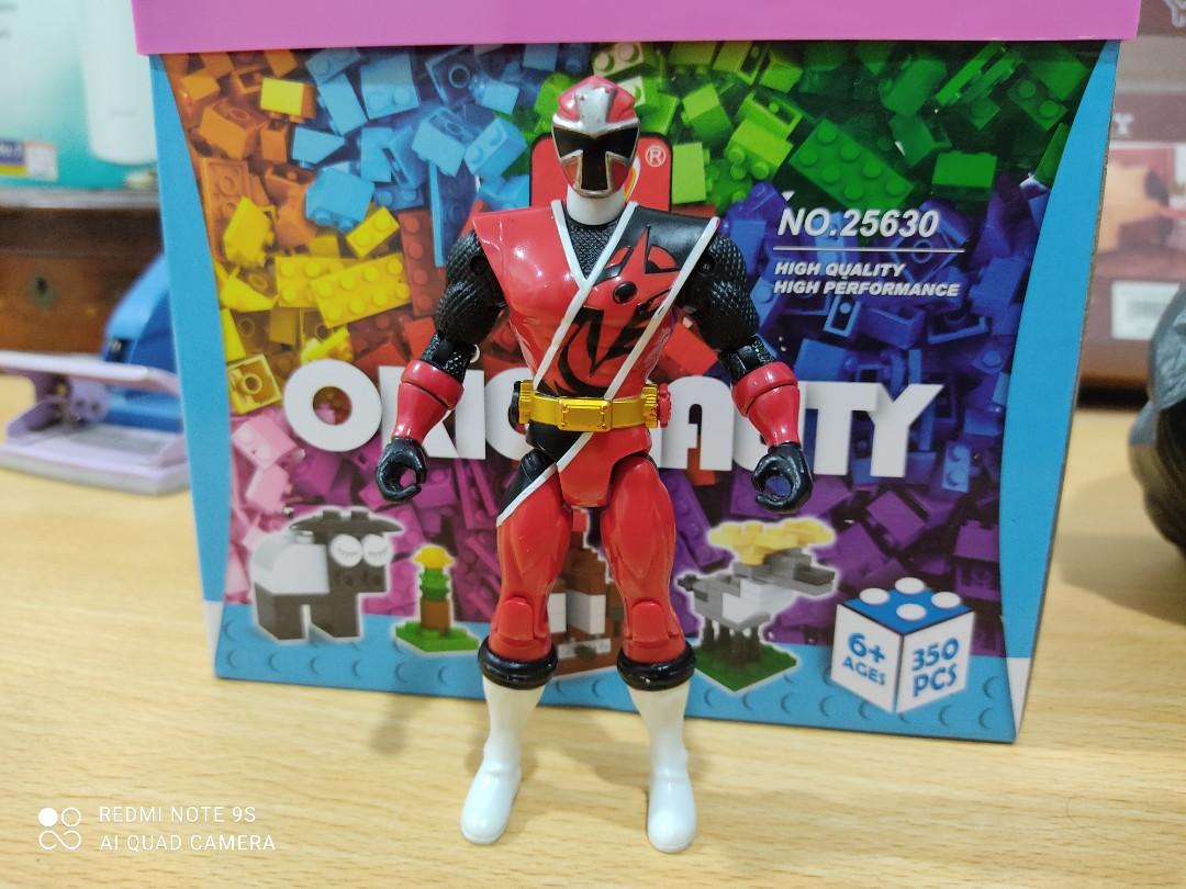 Power Rangers Ninja Steel Red Ranger Figure Toy Shuriken Sentai