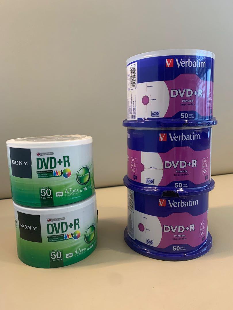 PRINTABLE DVD+R blank discs, TV & Home Appliances, TV & Entertainment ...