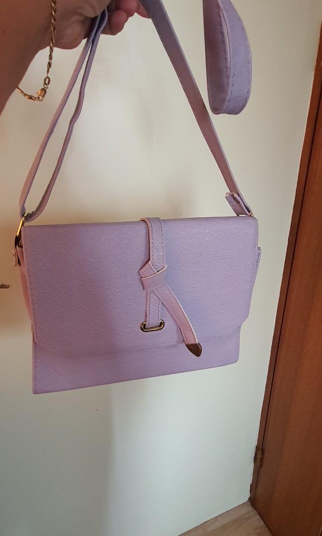 Purple online sling bag