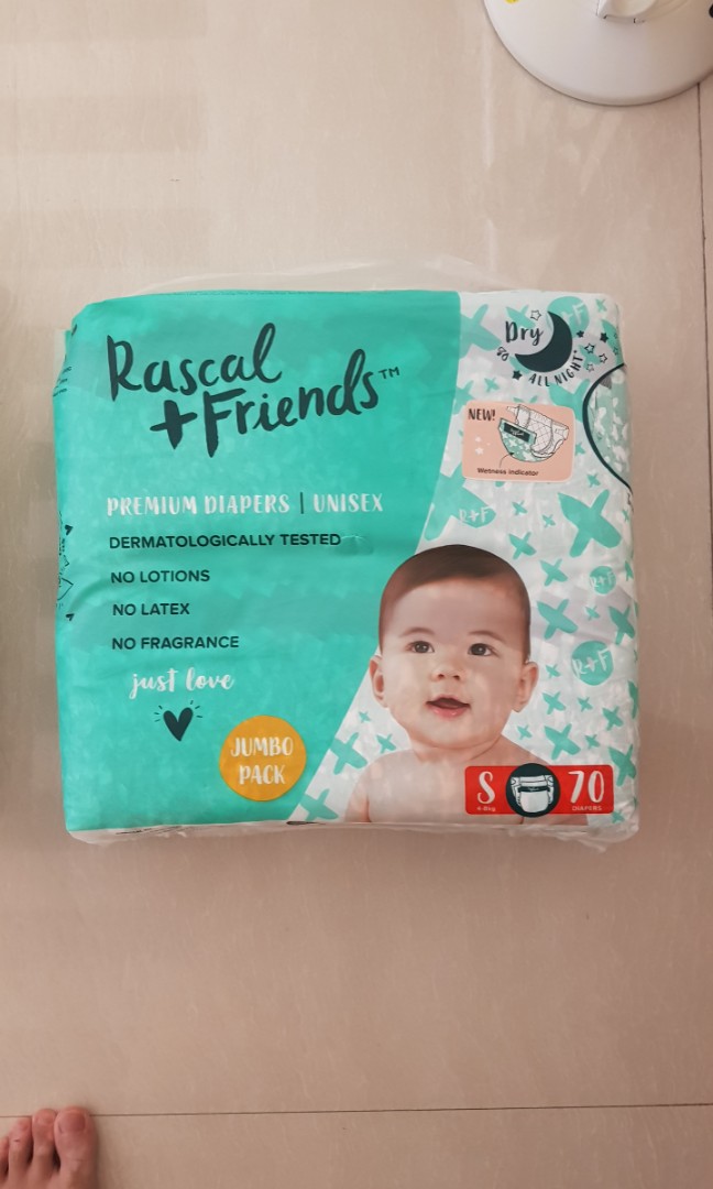 Rascal + friends diaper tape Small 70 pcs., Babies & Kids, Bathing
