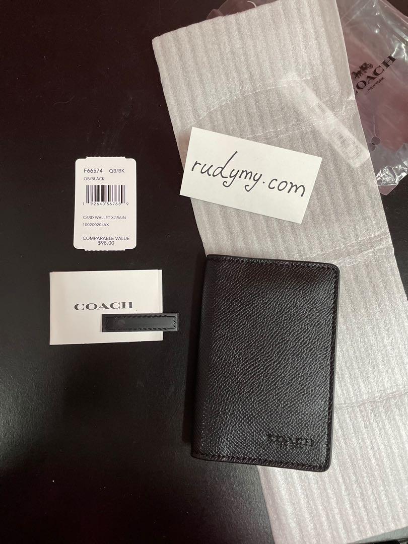 READY STOCK COACH CARD WALLET F66574