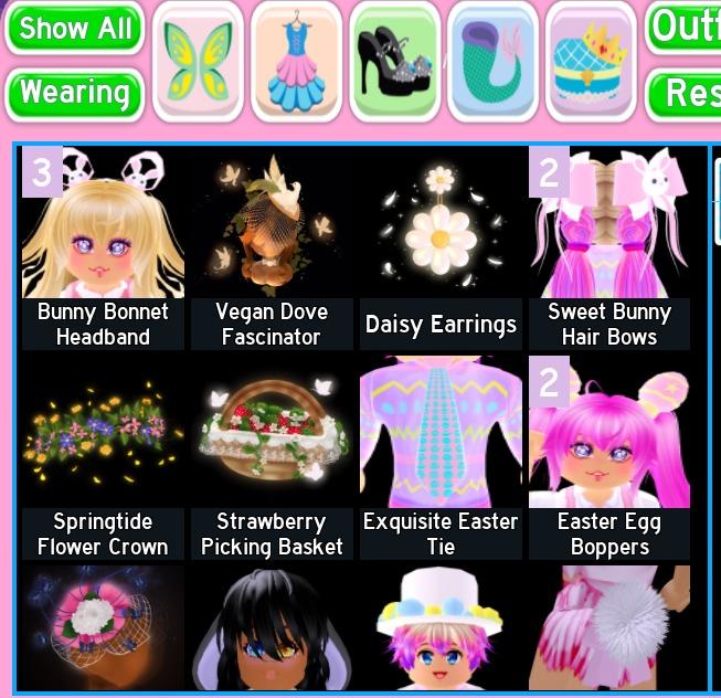 Roblox Royale High *Easter Accessories*, Video Gaming, Gaming