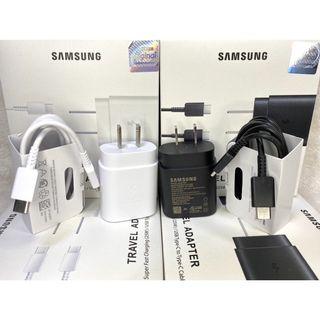 Sam sung 25W PD USB-C to USB-C Super Fast Charger for Sam sung (Fold, S20/S21, Note 10) Series