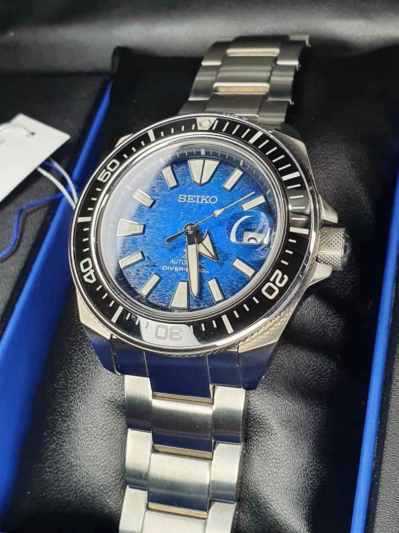 Seiko King Samurai Manta Ray Save The Ocean SRPE33K1, Men's Fashion,  Watches \u0026 Accessories, Watches on Carousell
