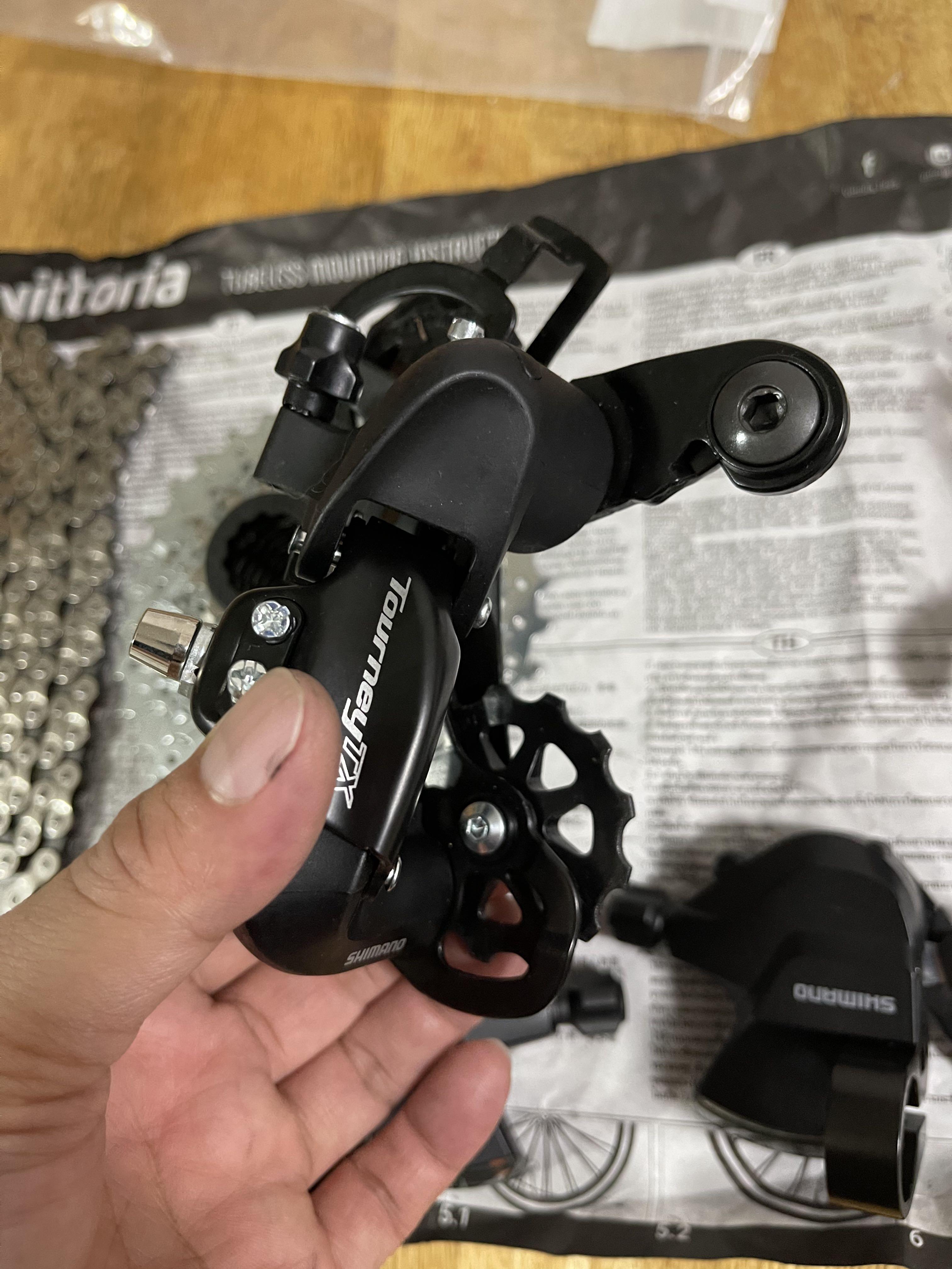 Shimano altus tourney 2x8 speed groupset with crankset, Sports ...