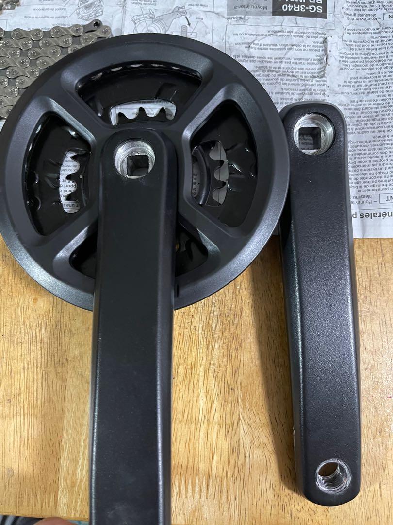 Shimano altus tourney 2x8 speed groupset with crankset, Sports ...
