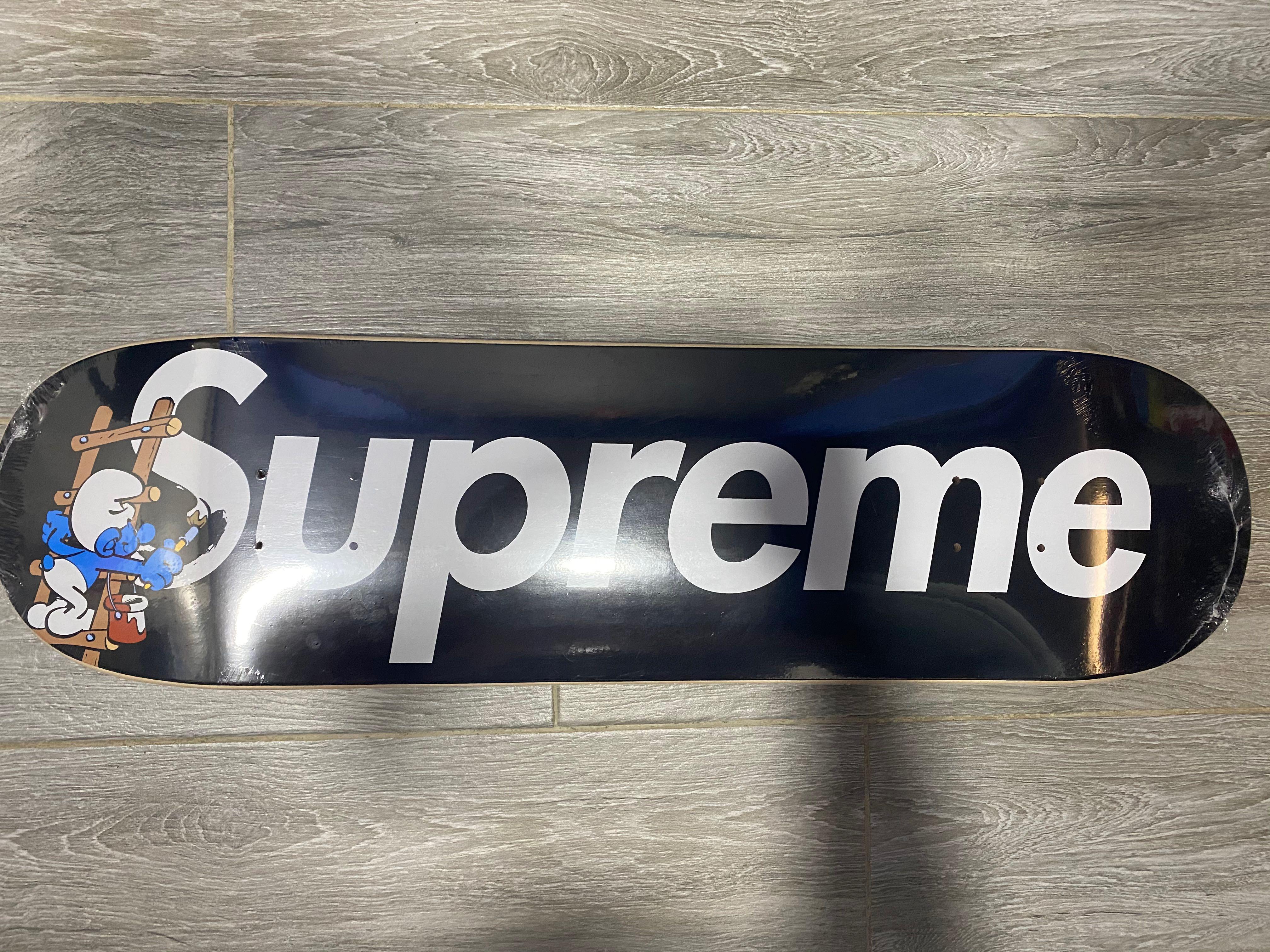 高価値】 smurfs スケーボード Supreme smurfs skate board ポンパドー