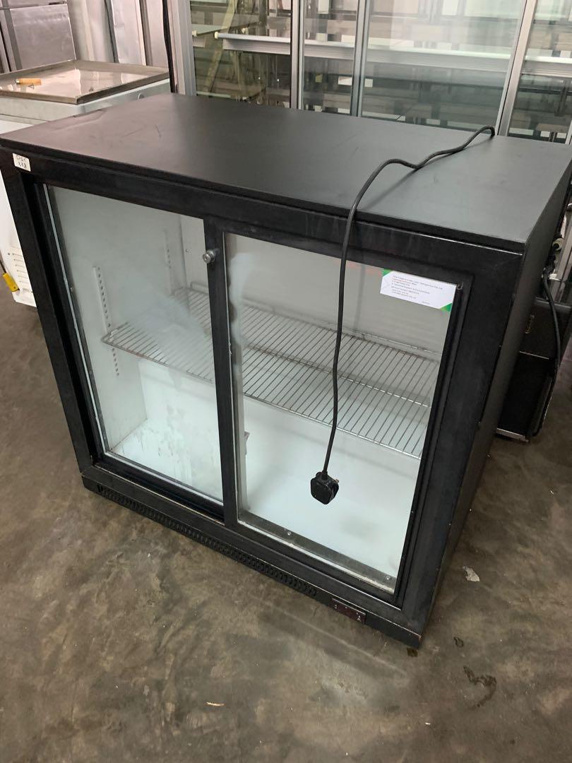 (Free deliver & warranty) Table top display chiller. Sliding door, TV & Home Appliances, Kitchen