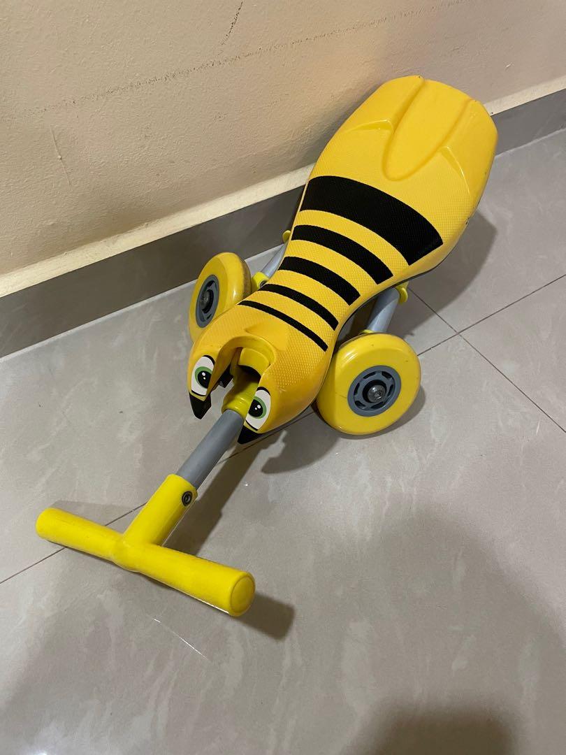 Tricycle ScuttleBug Ride On Scooter Trike Yellow Bumble Bee