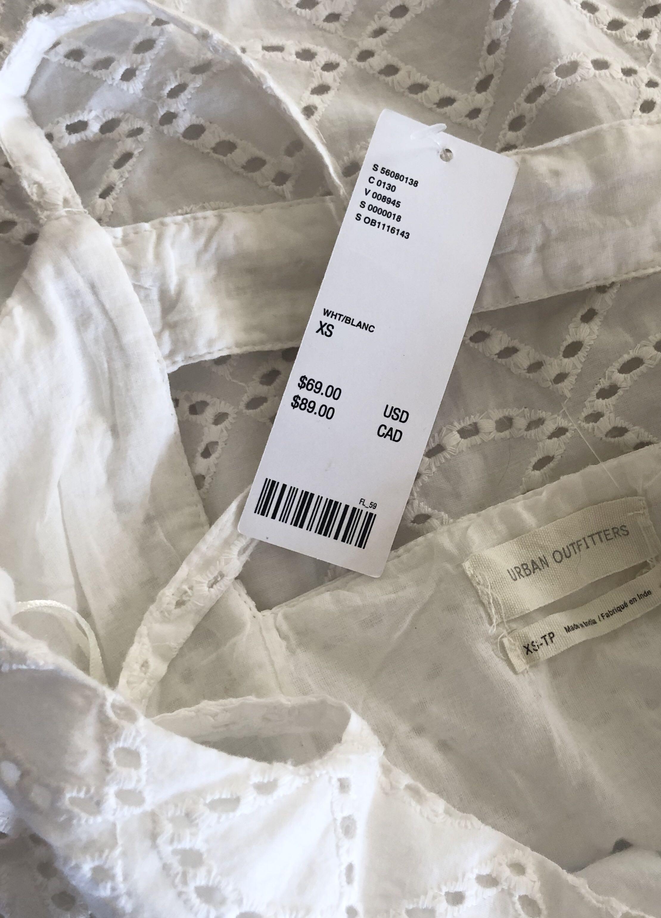 Urban outfitters white eyelet dress 2025