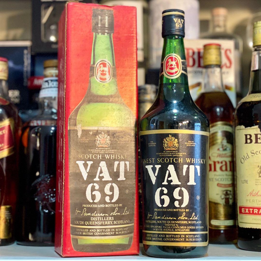 VAT69 Whisky Scotch 750ml, Food & Drinks, Alcoholic Beverages on Carousell