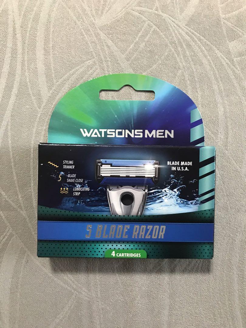 Watsons men 5 blade razor, Men's Fashion, Bags, Belt bags, Clutches and ...