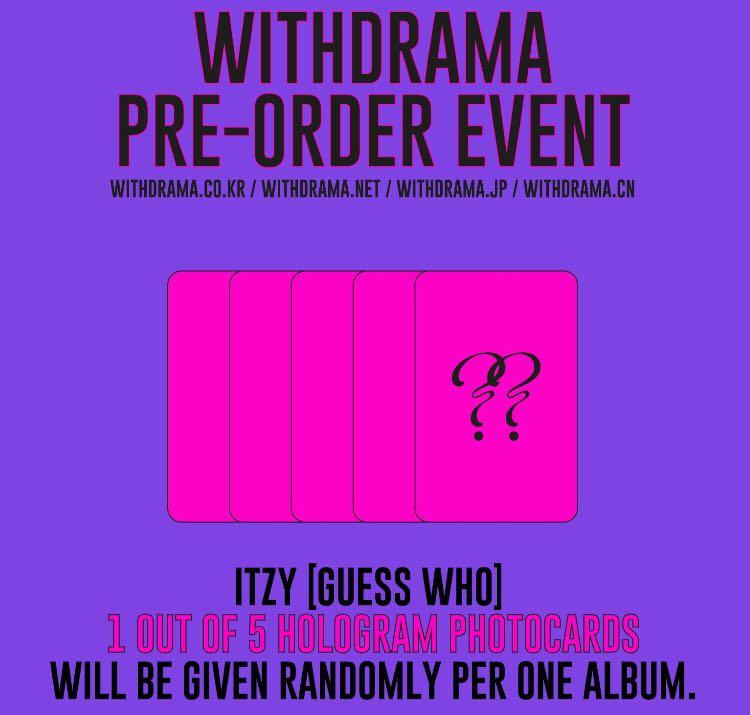 Withdrama Pob Itzy Guess Who Hobbies Toys Collectibles Memorabilia K Wave On Carousell