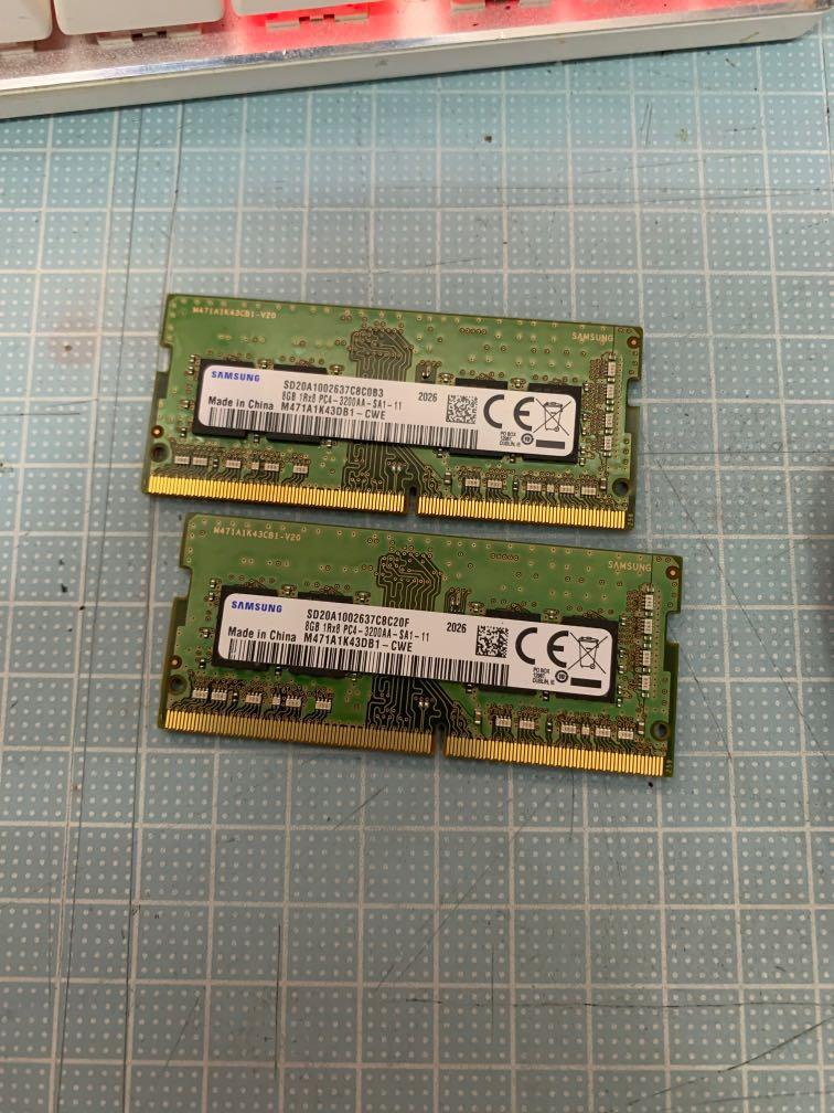 16GB （8GB x2）DDR4 RAM SAMSUNG 3200, 電腦＆ 平板電腦, 桌上電腦或 