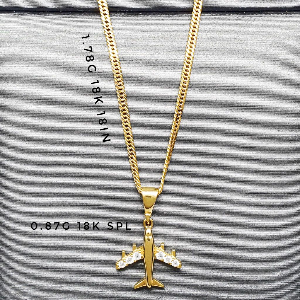 18K Saudi Gold Necklace, Women's 