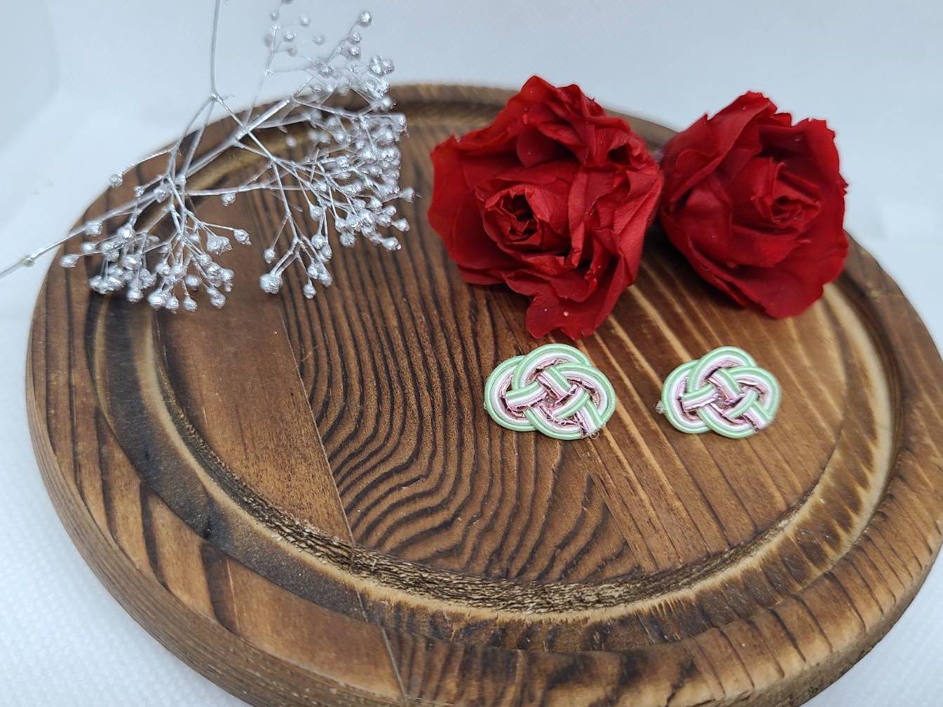 日本水引耳環 手作 自家設計 手作產品 飾物 Carousell