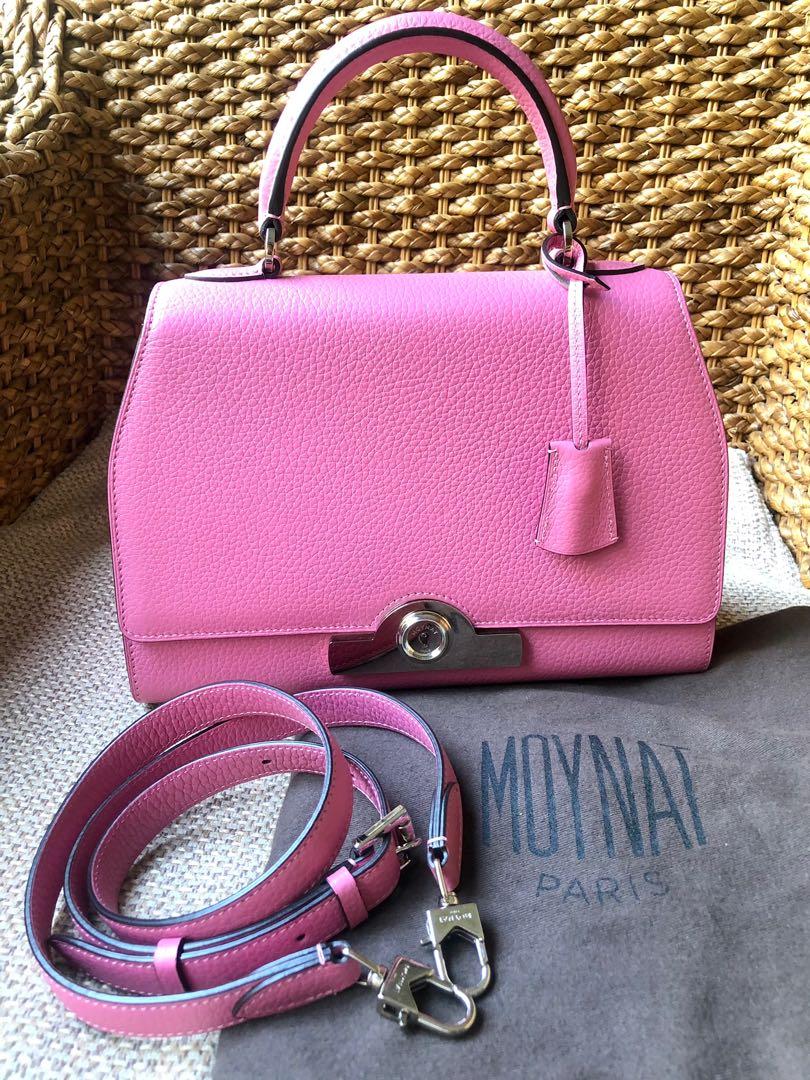MOYNAT Bag 'Rejane' Model in Candy Pink Leather at 1stDibs