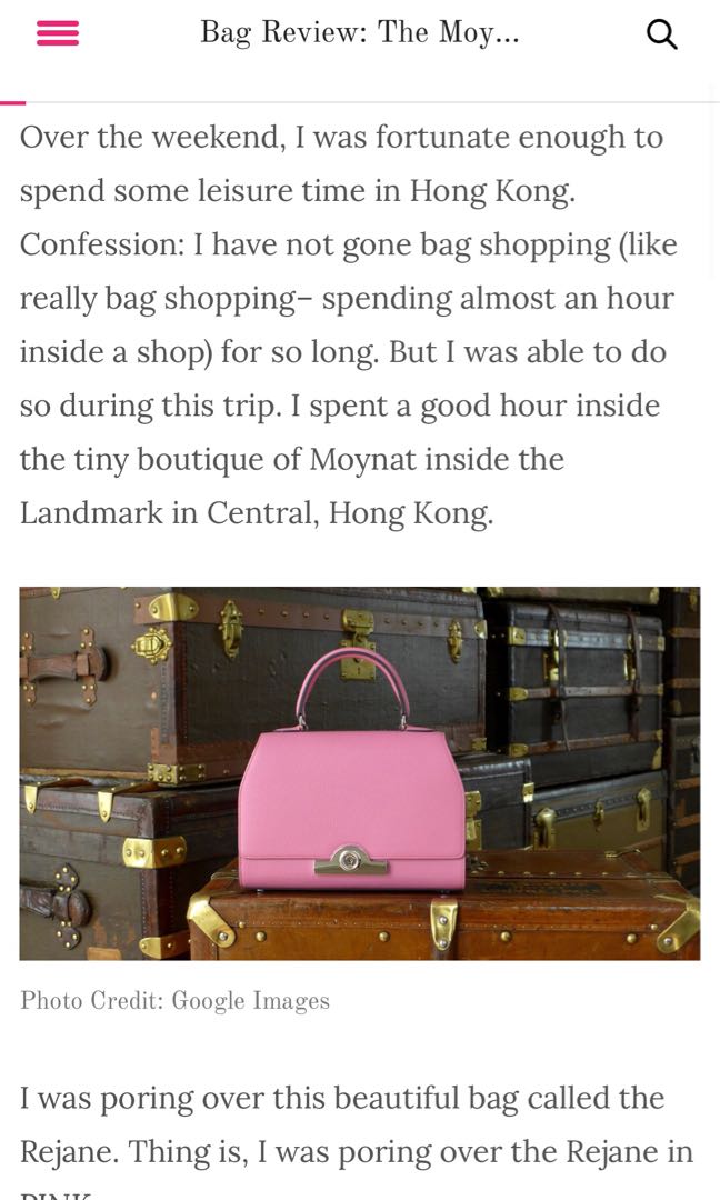 FIRE SALE! Moynat Rejane Mini, Luxury, Bags & Wallets on Carousell