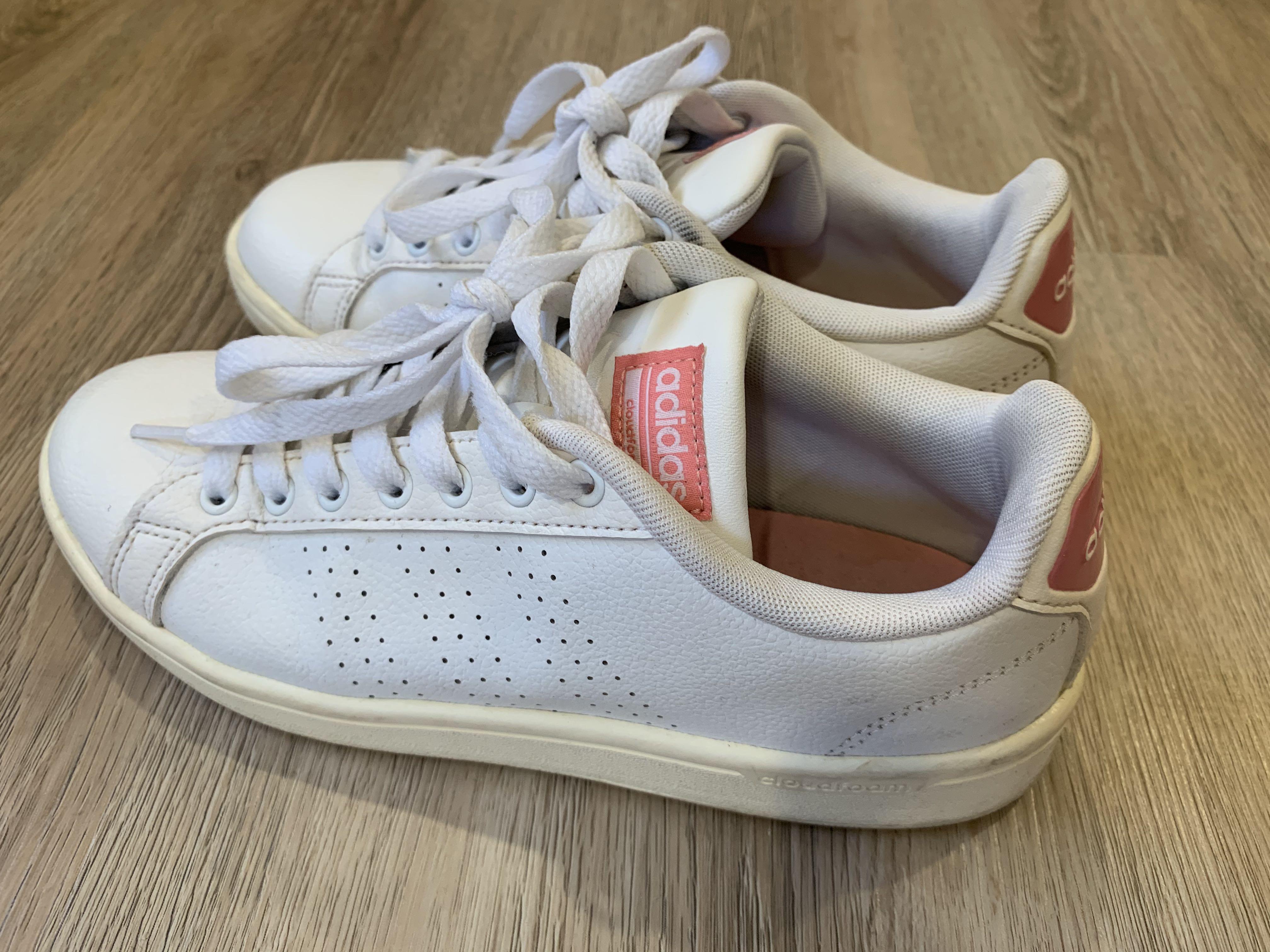 adidas neo 24cm white shoes