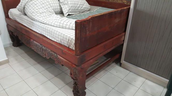 Antique Opium Bed For Good, Antique Queen Bed