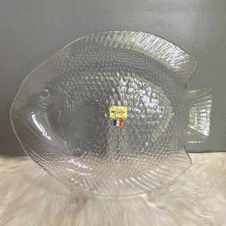 Arcoroc Fish Shaped Glass Platter