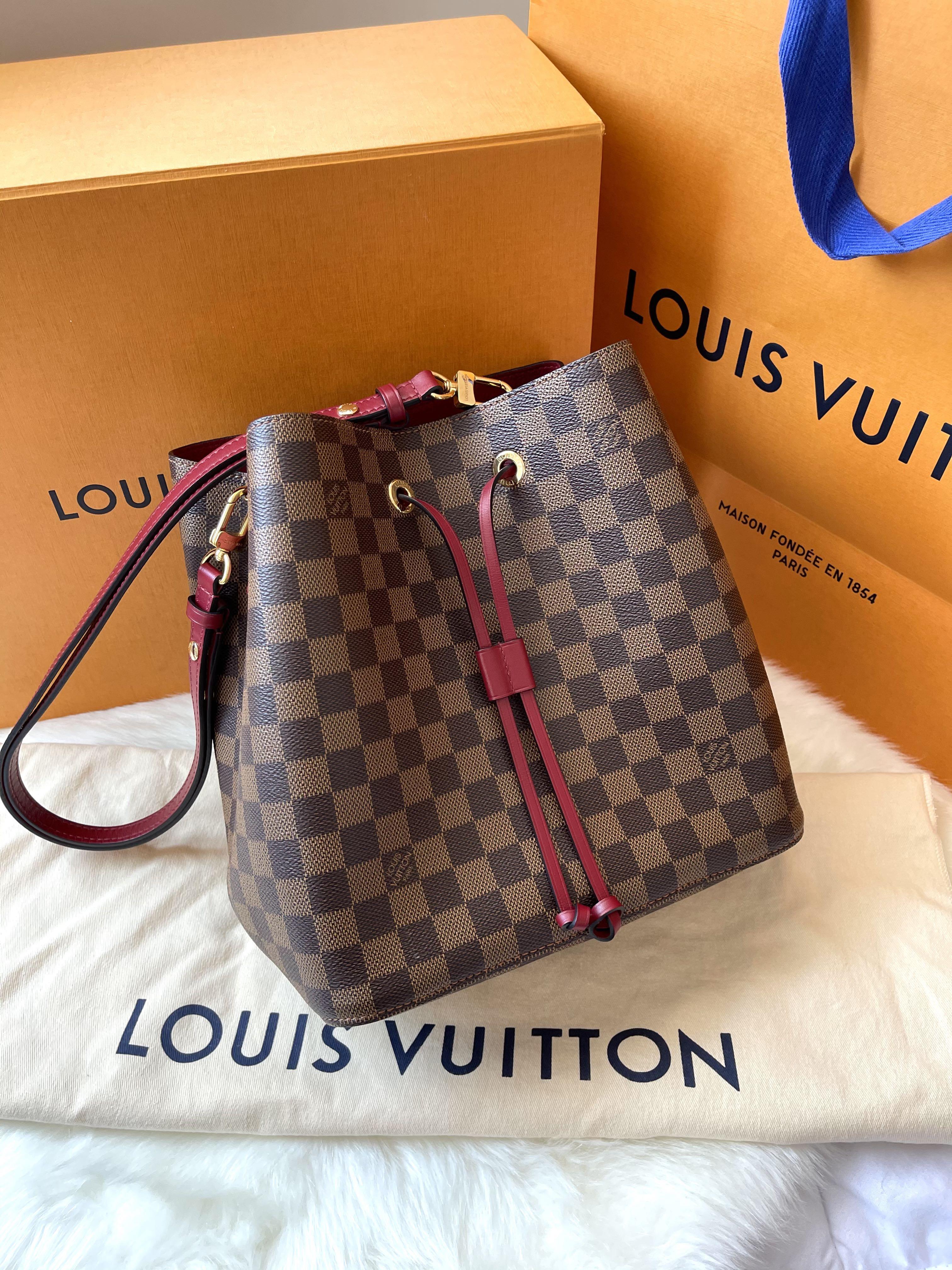Authentic Louis Vuitton NeoNoe Damier Ebene Cherry Berry, Luxury, Bags &  Wallets on Carousell