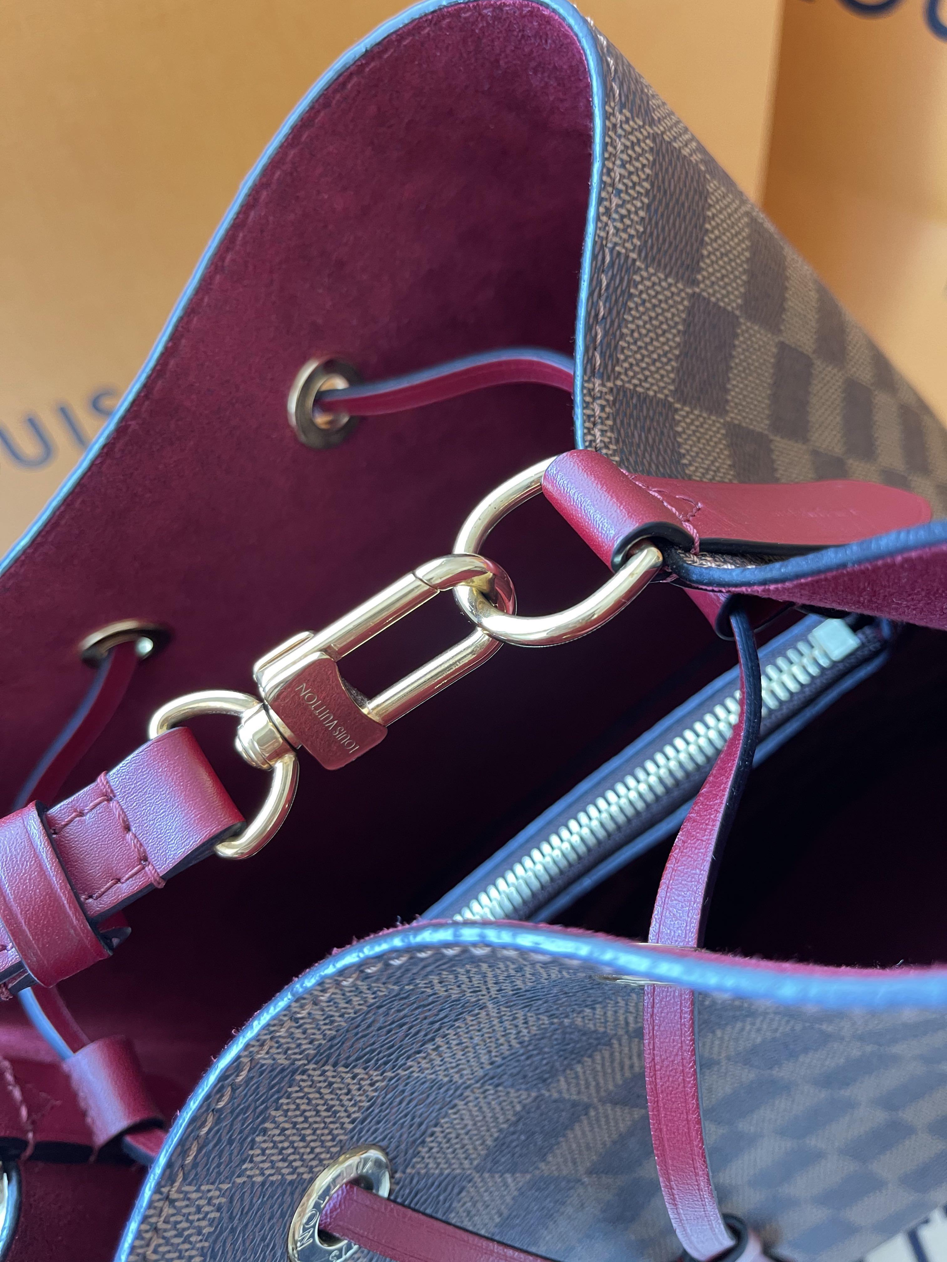 Authentic Louis Vuitton NeoNoe MM Damier Ebene Cherry Berry Bucket  Drawstring Bag for Sale in Las Vegas, NV - OfferUp
