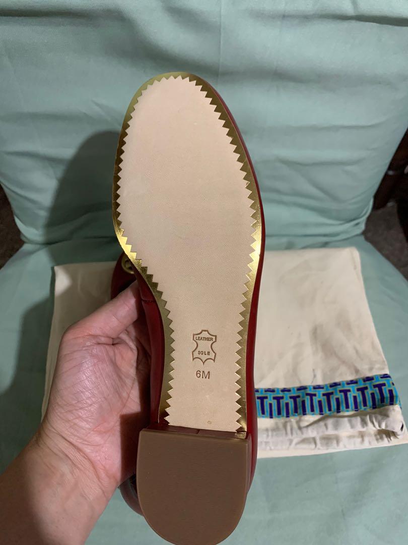 Authentic Tory Burch Chelsea Heeled Ballet Flats Women s Fashion