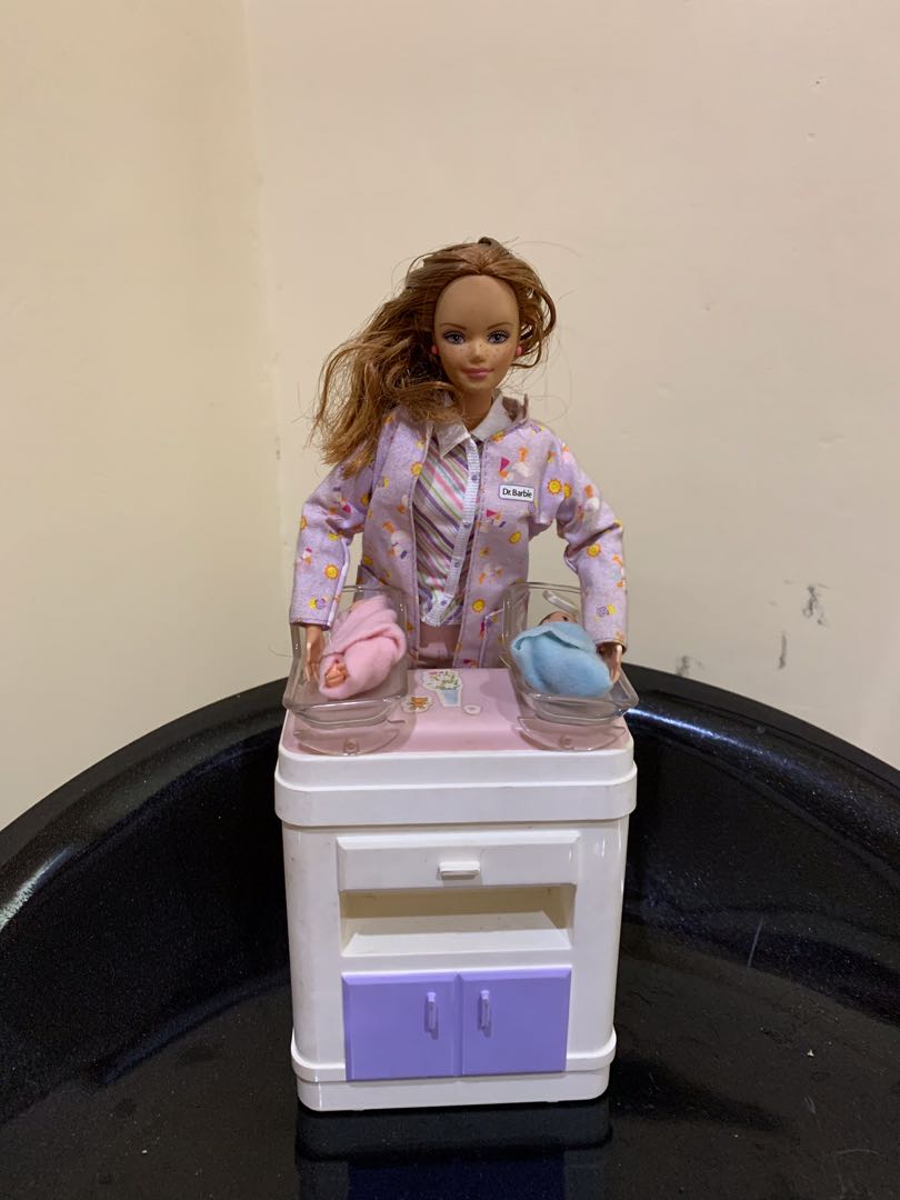 Barbie doctor hot sale with twins