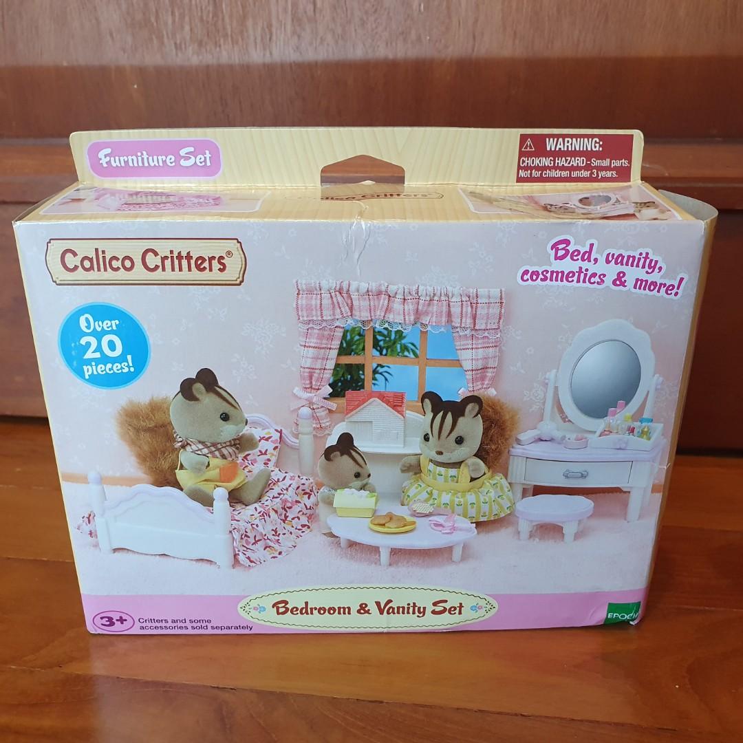 Sylvanian families bedroom and vanity set sales