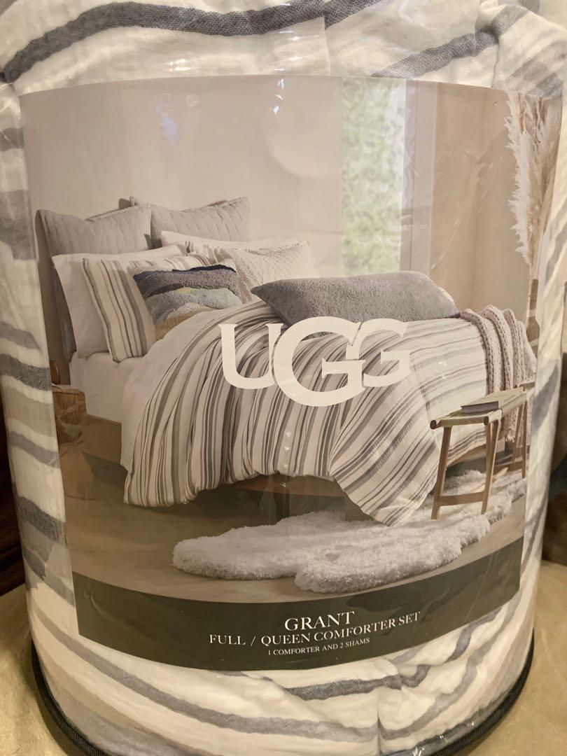 Brand new Ugg Grant 3 piece full Queen comforter set Home Furniture on Carousell