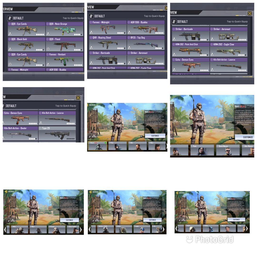 Call of duty mobile (codm) og account 3 legendary guns, Video Gaming ...