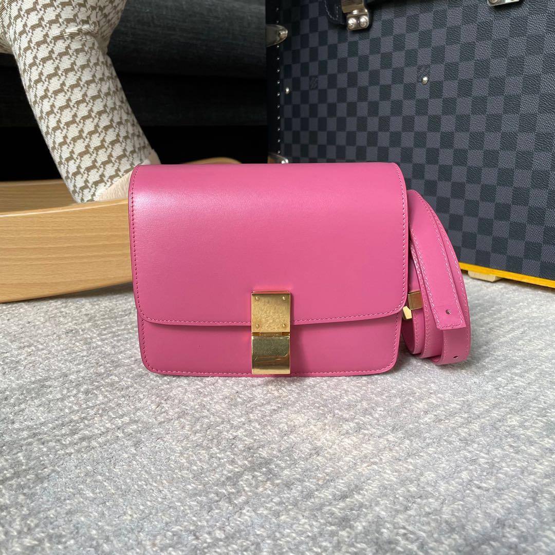 Celine box bag pink sale