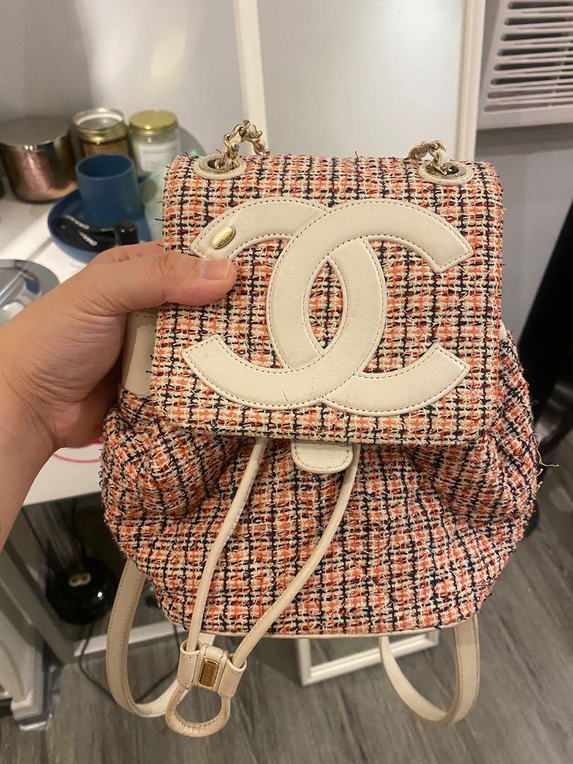 Chanel hotsell backpack tweed