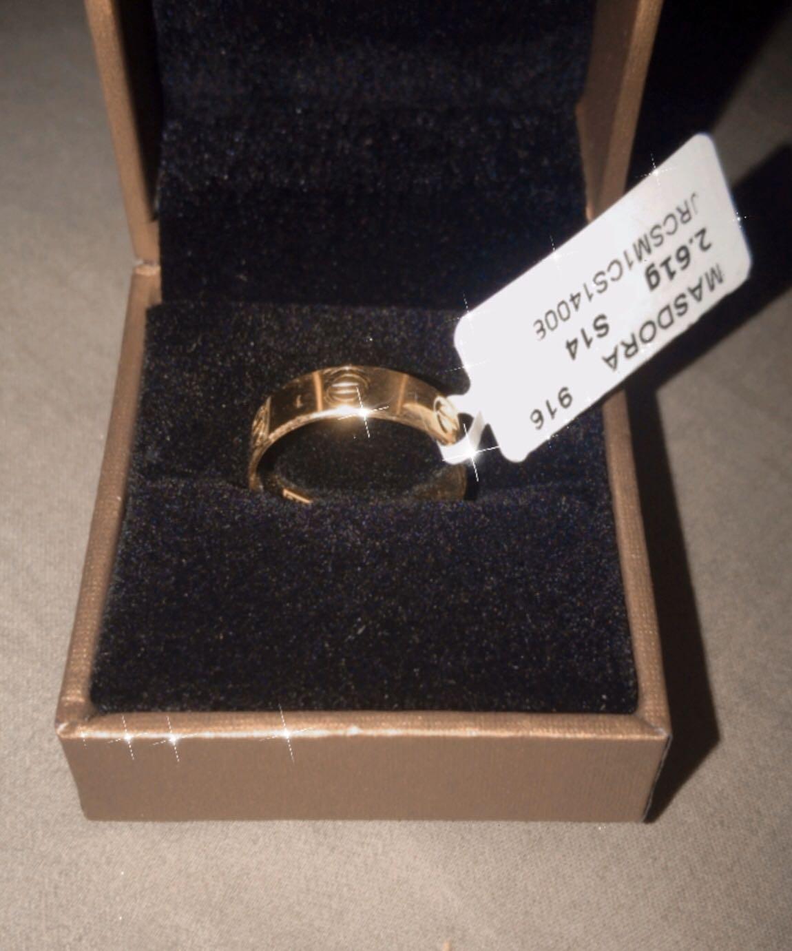 Cincin cartier emas deals