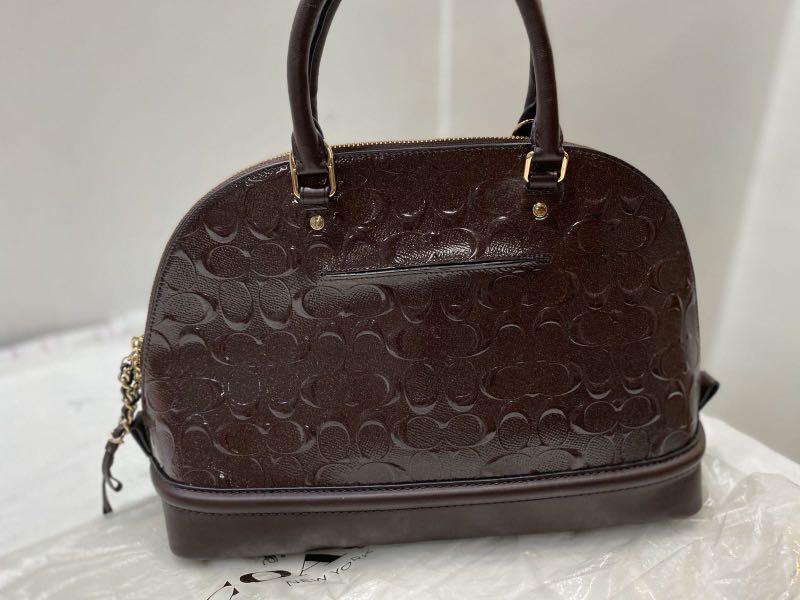 Coach sierra top satchel oxblood