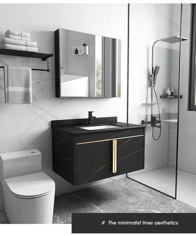 Cultured Granite Aluminum Alloy, Bathroom Vanity With Granite Sink