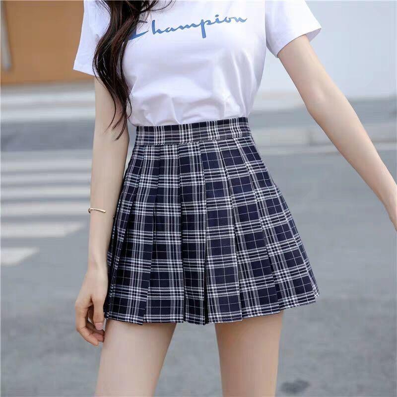 Cute Shein Korean Pleated Tennis Skirt Women s Fashion Bottoms