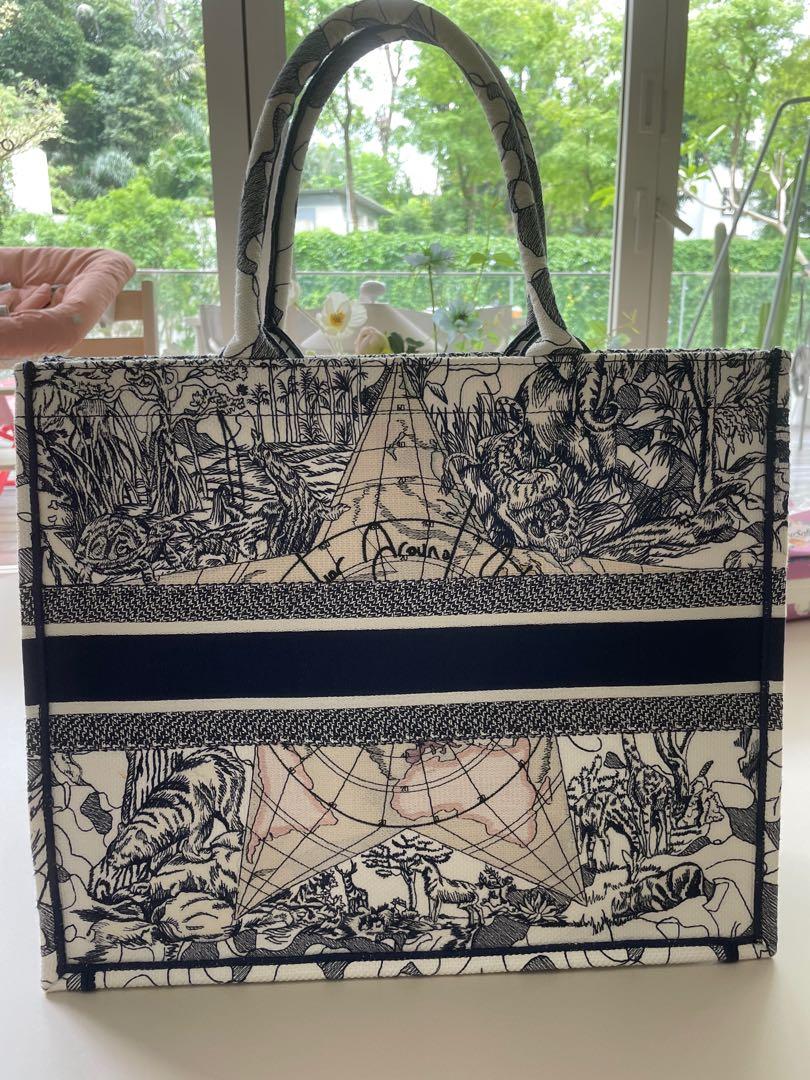 Dior around the on sale world book tote small