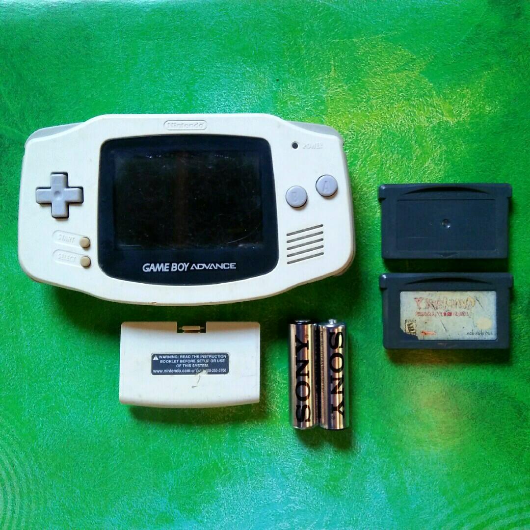 Gameboy Advance AGB-001 Arctic White (Category: Others) located in Tayug. Submitted by ramnitsuga (Listing ID 267619405, Image 1). Description: Inclusion: • Unit/Gameboy Advance AGB-001 Arctic White with battery cover • Sony 1.5 AA Battery • Authentic Cartridges - Super Mario World: Super Mario Advance 2 - Yoshi's Island: Super Mario Advance 3 Used, tested, and working. The only issue is Hairline scratches on the lens and burn screen No dead pixe
