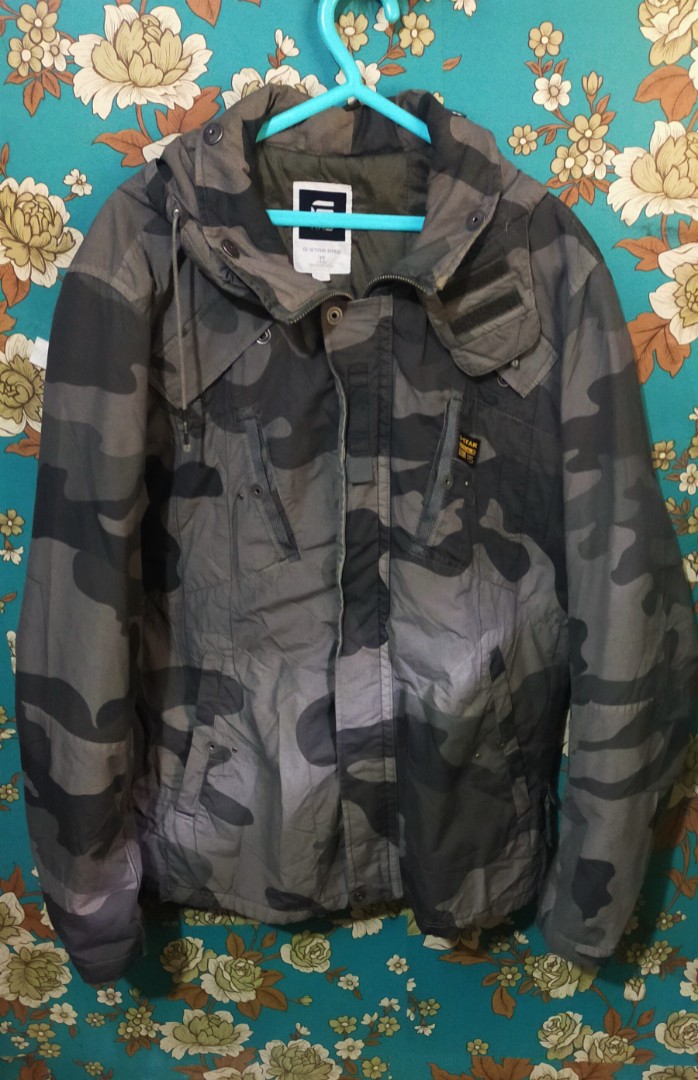 G STAR RAW UTILITY CAMO JACKET almost new Men s Fashion