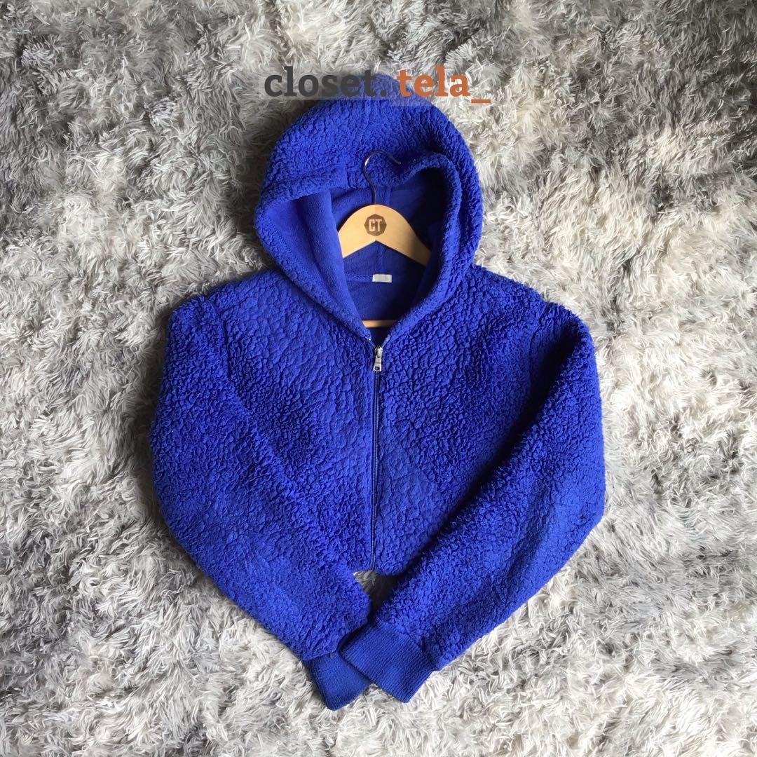 royal blue teddy jacket