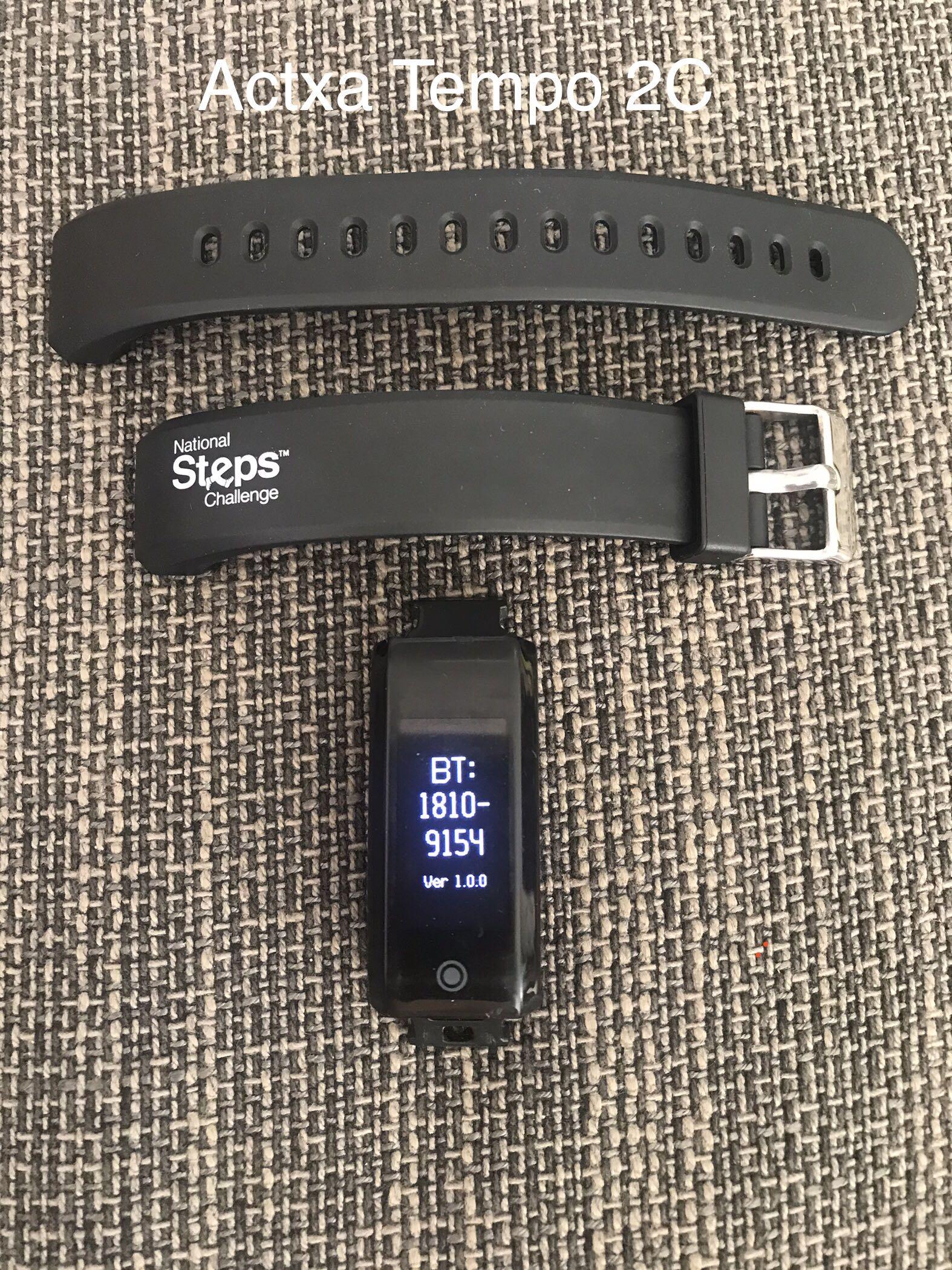 Actxa Tempo 2 Heart rate monitoring fitness tracker NSC HPB