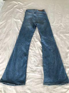 H&M high waist flare leg jeans