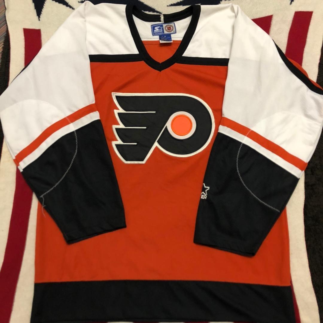 Philadelphia Flyers Vintage 90s Starter Hockey Jersey White 